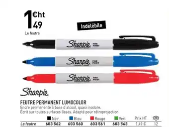 Hyperburo Feutre permanent lumocolor offre