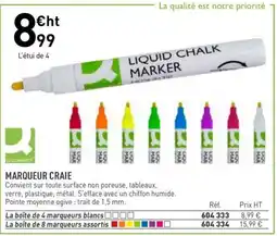 Hyperburo Marqueur craie offre