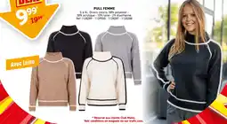 Trafic Pull femme offre