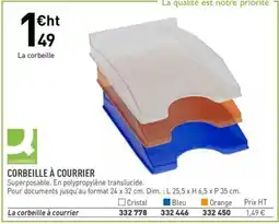 Hyperburo CORBEILLE À COURRIER offre