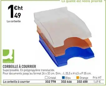 Hyperburo CORBEILLE À COURRIER offre