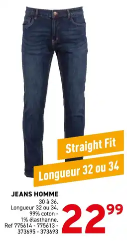 Trafic Jeans homme offre