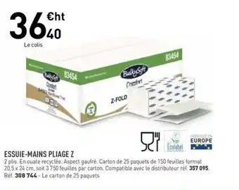 Hyperburo Essuie-mains pliage z offre