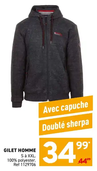 Trafic Gilet homme offre