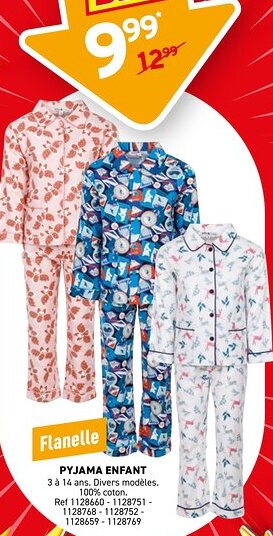 Trafic Pyjama enfant offre