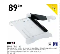Hyperburo IDEAL Cisaille 1133 - a4 offre