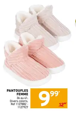 Trafic Pantoufles femme offre