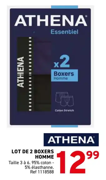 Trafic Lot de 2 boxers homme offre