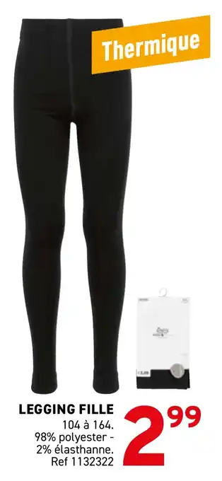 Trafic Legging fille offre