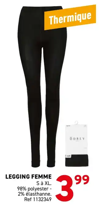 Trafic Legging femme offre