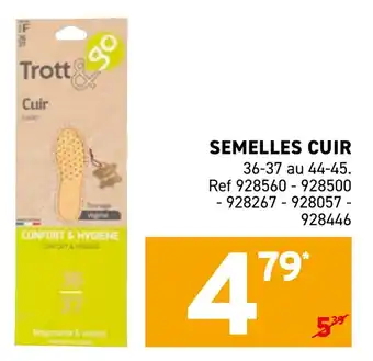 Trafic Semelles cuir offre