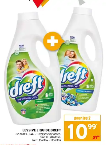 Trafic Lessive liquide dreft offre