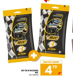 Trafic Set de 8 rasoirs bic offre