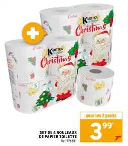 Trafic Set de 4 rouleaux de papier toilette offre