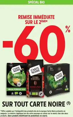 Intermarché Sur tout carte noire offre