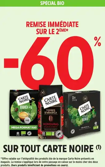 Intermarché Sur tout carte noire offre