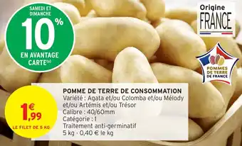 Intermarché Pomme de terre de consommation offre