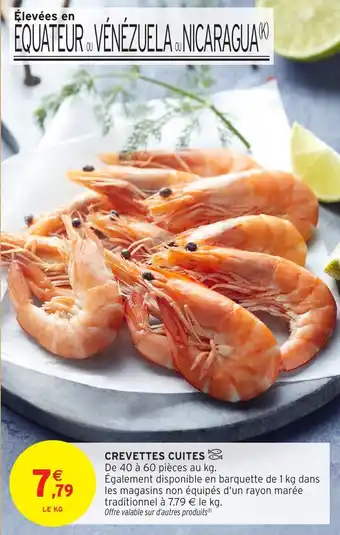Intermarché Crevettes cuites offre