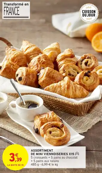 Intermarché Assortiment de mini viennoiseries x15 offre