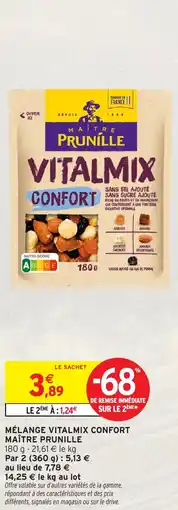 Intermarché Mélange vitalmix confort maître prunille offre