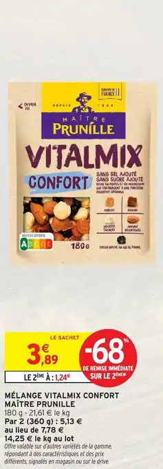 Intermarché Mélange vitalmix confort maître prunille offre