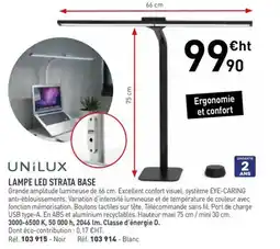 Hyperburo UNILUX Lampe led strata base offre