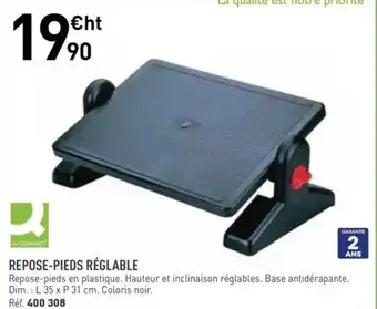 Hyperburo Repose-pieds réglable offre