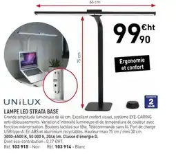 Hyperburo UNILUX Lampe led strata base offre