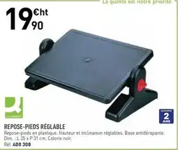 Hyperburo Repose-pieds réglable offre