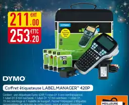 Plein ciel DYMO Coffret étiqueteuse labelmanager™ 420p offre