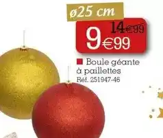 Kandy Boule géante à paillettes offre