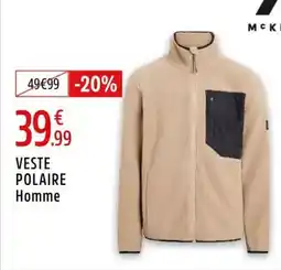 Intersport Mc kinley - veste polaire homme offre