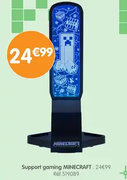 b&m Minecraft Support gaming MINECRAFT offre