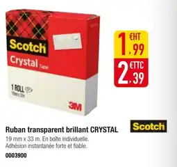 Plein ciel SCOTCH Ruban transparent brillant crystal offre