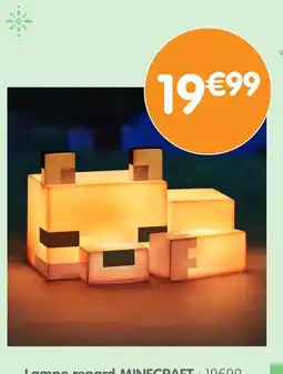 b&m Lampe renard MINECRAFT offre