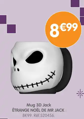 b&m ÉTRANGE NOËL DE MR JACK Mug 3D Jack offre