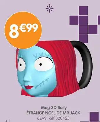b&m ÉTRANGE NOËL DE MR JACK Mug 3D Sally offre