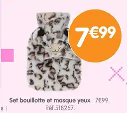 b&m Set bouillotte et masque yeux offre