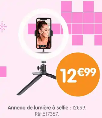 b&m Anneau de lumière à selfie offre