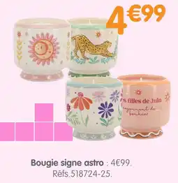 b&m Bougie signe astro offre