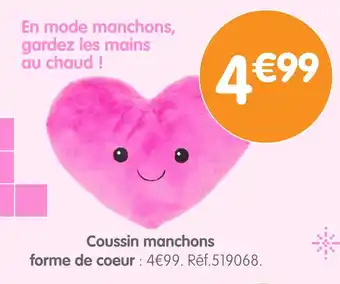 b&m Coussin manchons forme de coeur offre