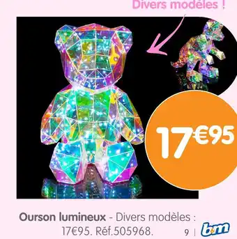 b&m Ourson lumineux offre