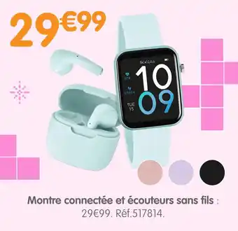 b&m Montre connectée et écouteurs sans fils offre