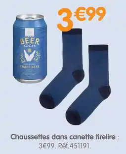 b&m Chaussettes dans canette tirelire offre