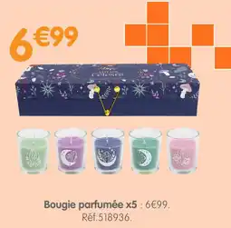 b&m Bougie parfumée x5 offre