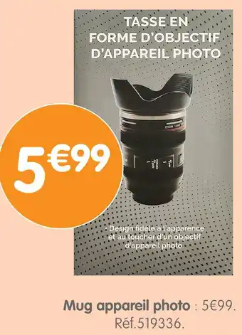 b&m Mug appareil photo offre
