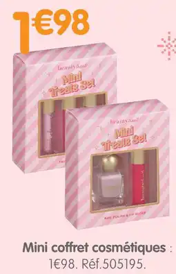 b&m beauty treats Mini coffret cosmétiques offre