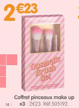 b&m Coffret pinceaux make up x 3 offre