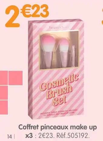 b&m Coffret pinceaux make up x 3 offre