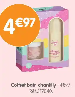 b&m Coffret bain chantilly offre